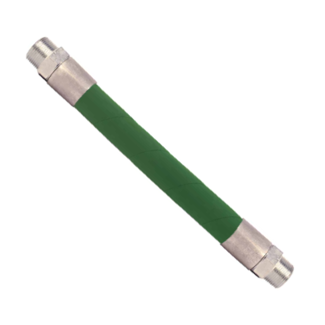 ⅝” Hardwall Hose with .75'' NPT M Chrome Plated Brass Fixed Couplings