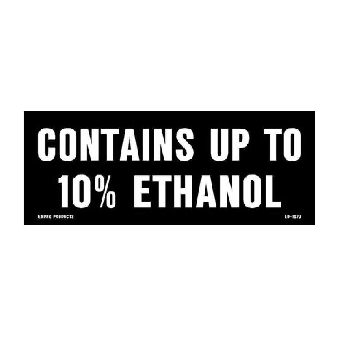 10% ETHANOL DECAL
