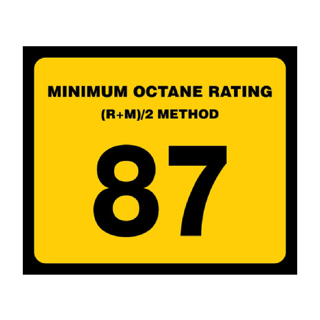 87 OCTANE DECAL