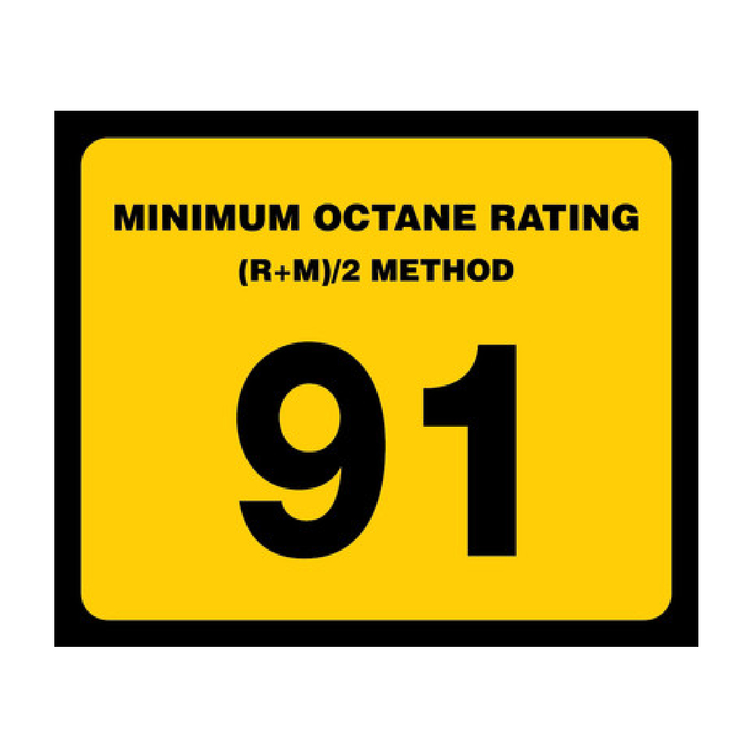 91 OCTANE DECAL