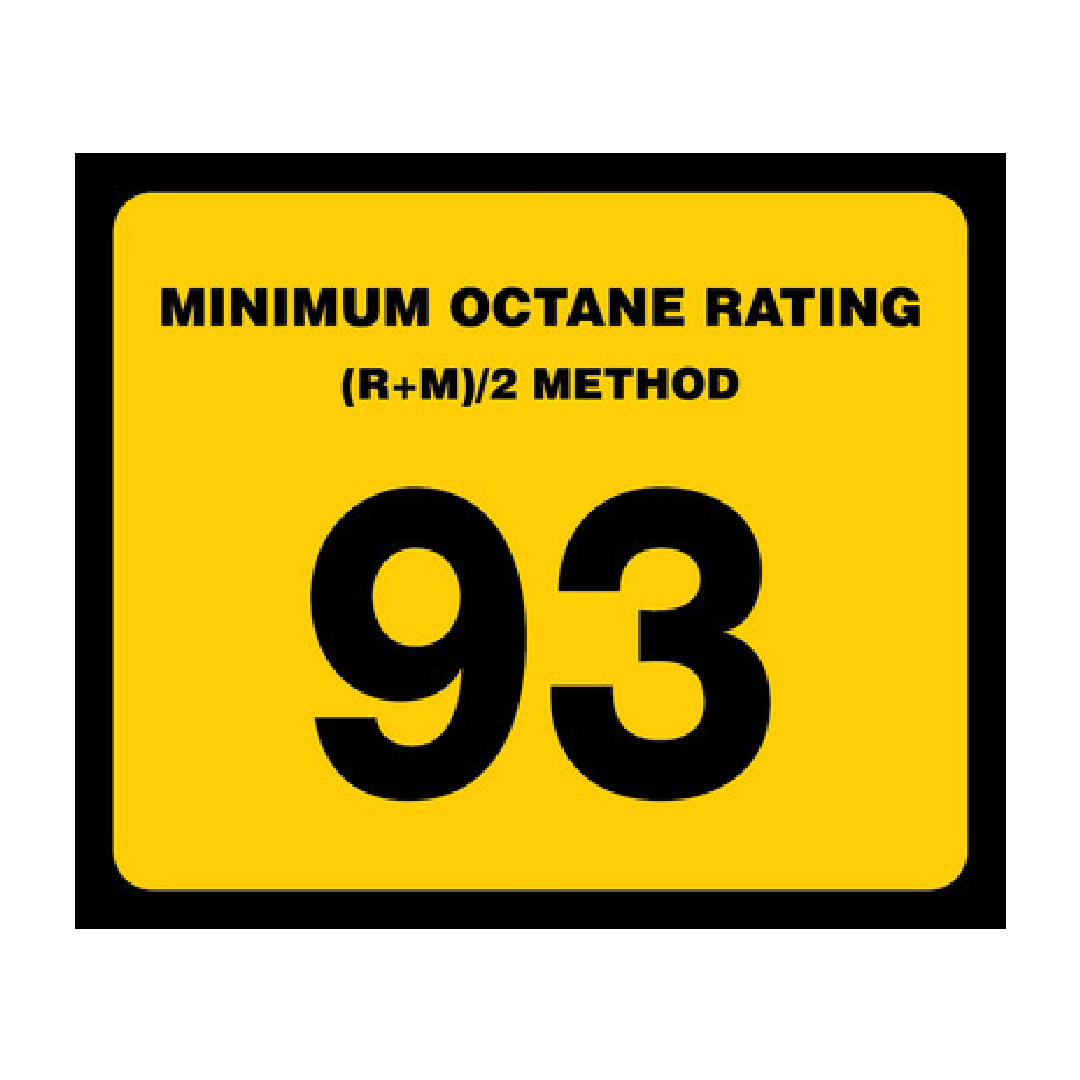 93 OCTANE DECAL