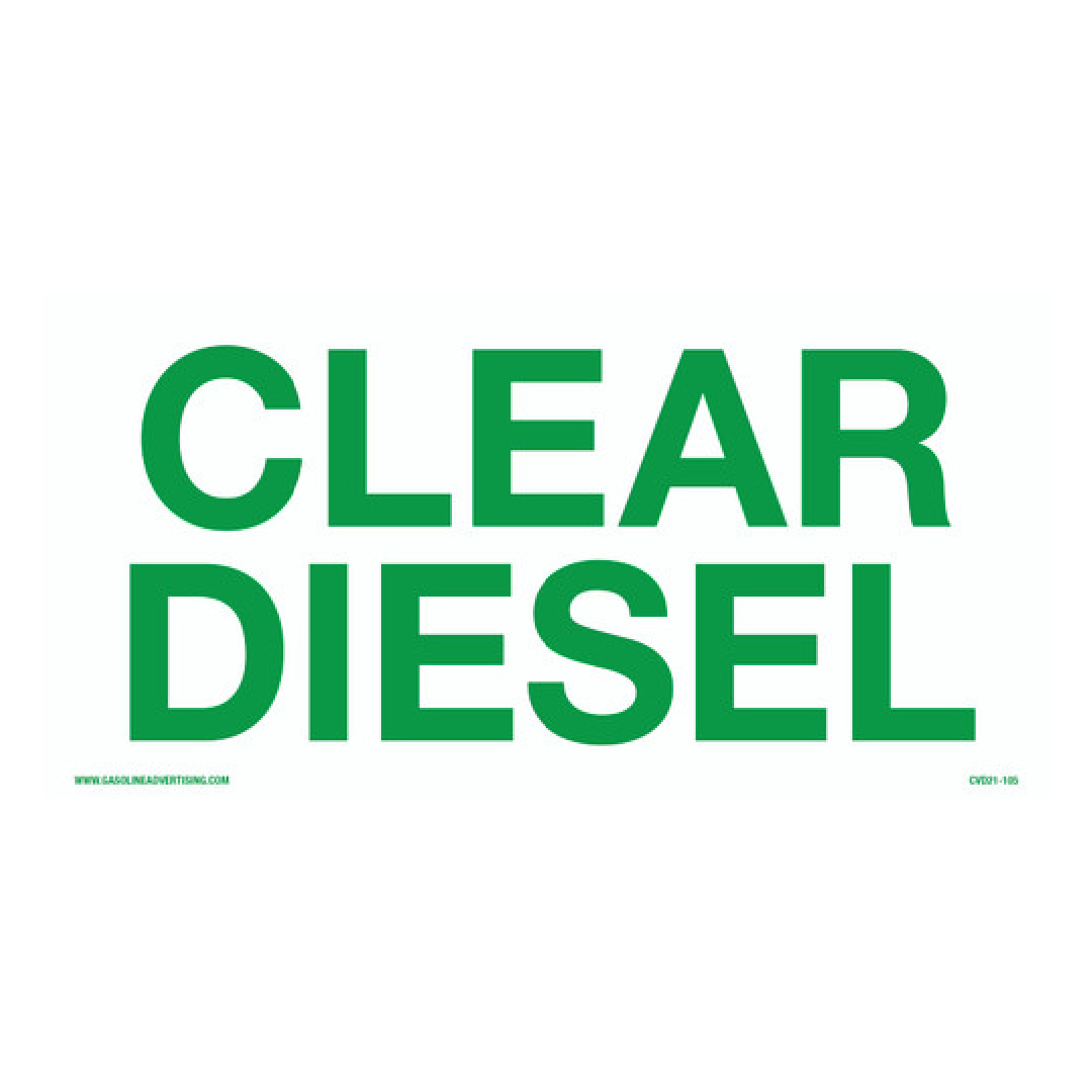 CVD21-105 CLEAR DIESEL DECAL