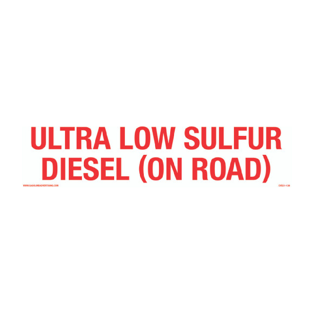 CVD21-138 ULTRA LOW SULFUR DIESEL DECAL
