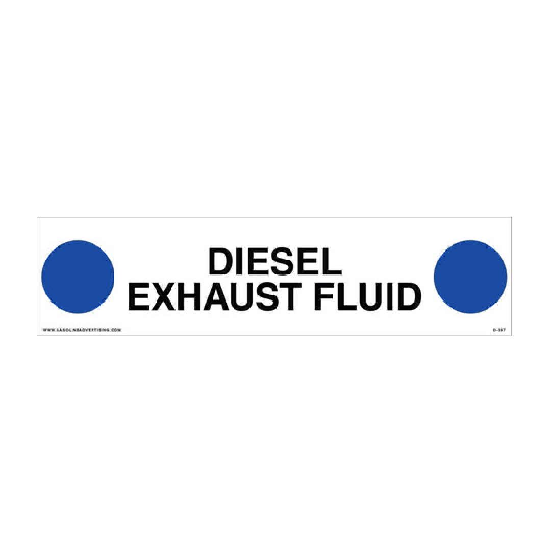 D-397 API COLOR CODED DECAL - DIESEL EXHAUST FLUID