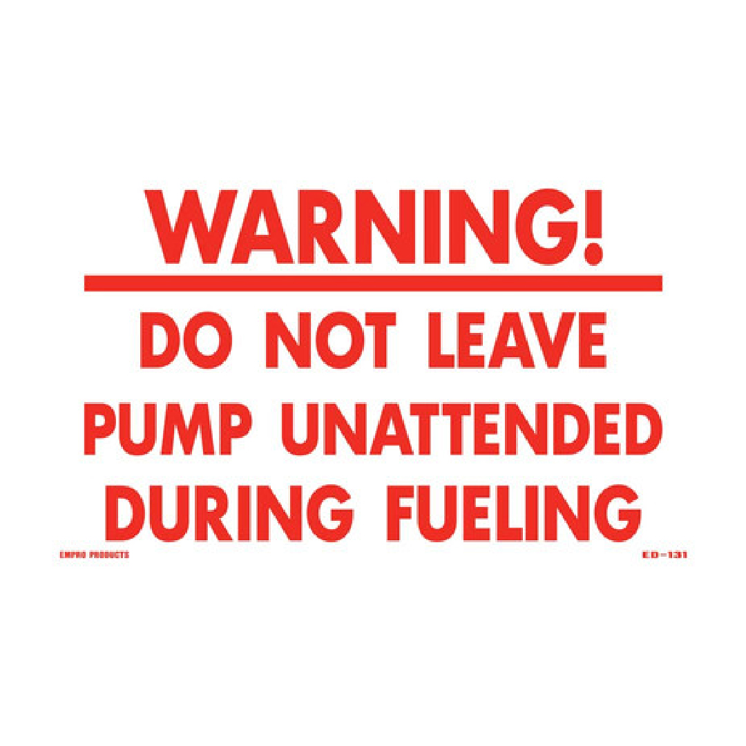 WARNING DECAL DO NOT LEAVE