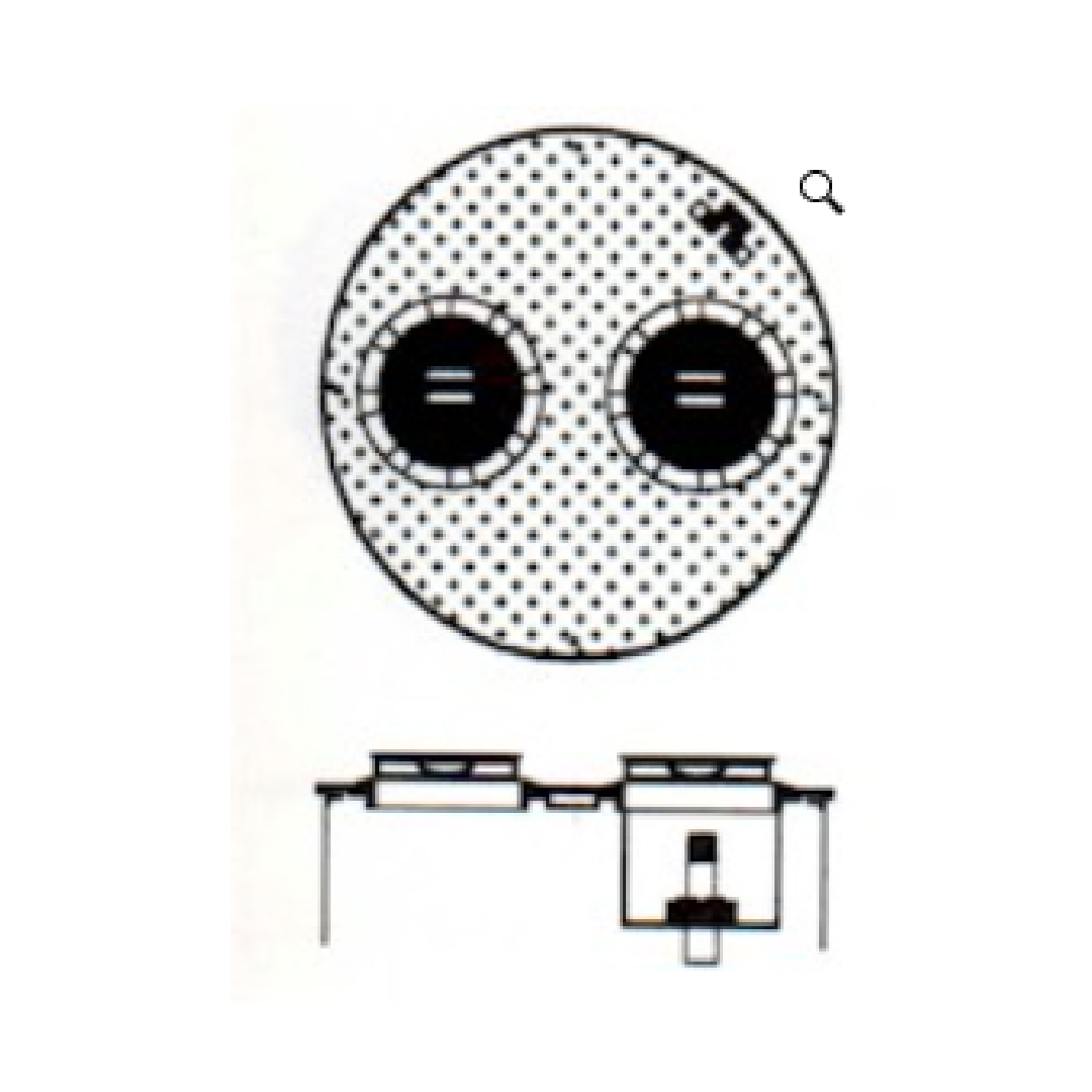 Rain Tight Triple Access Round Manhole wit