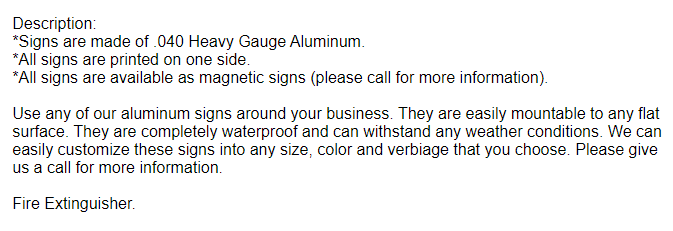 FIRE EXTINGUISHER SIGN1