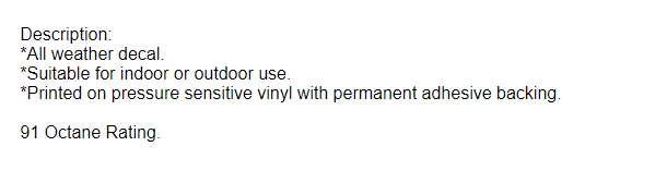 91 OCTANE DECAL1