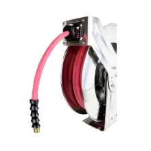 2756-5038SS - Milton® Industrial Stainless Steel Hose Reel Retractable, ½ ID X 50' EPDM Hose W 38 NPT, 300 PSI