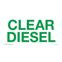 CVD21-105 CLEAR DIESEL DECAL