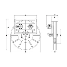 IV5000 Single Wrap Power Rewind Reels